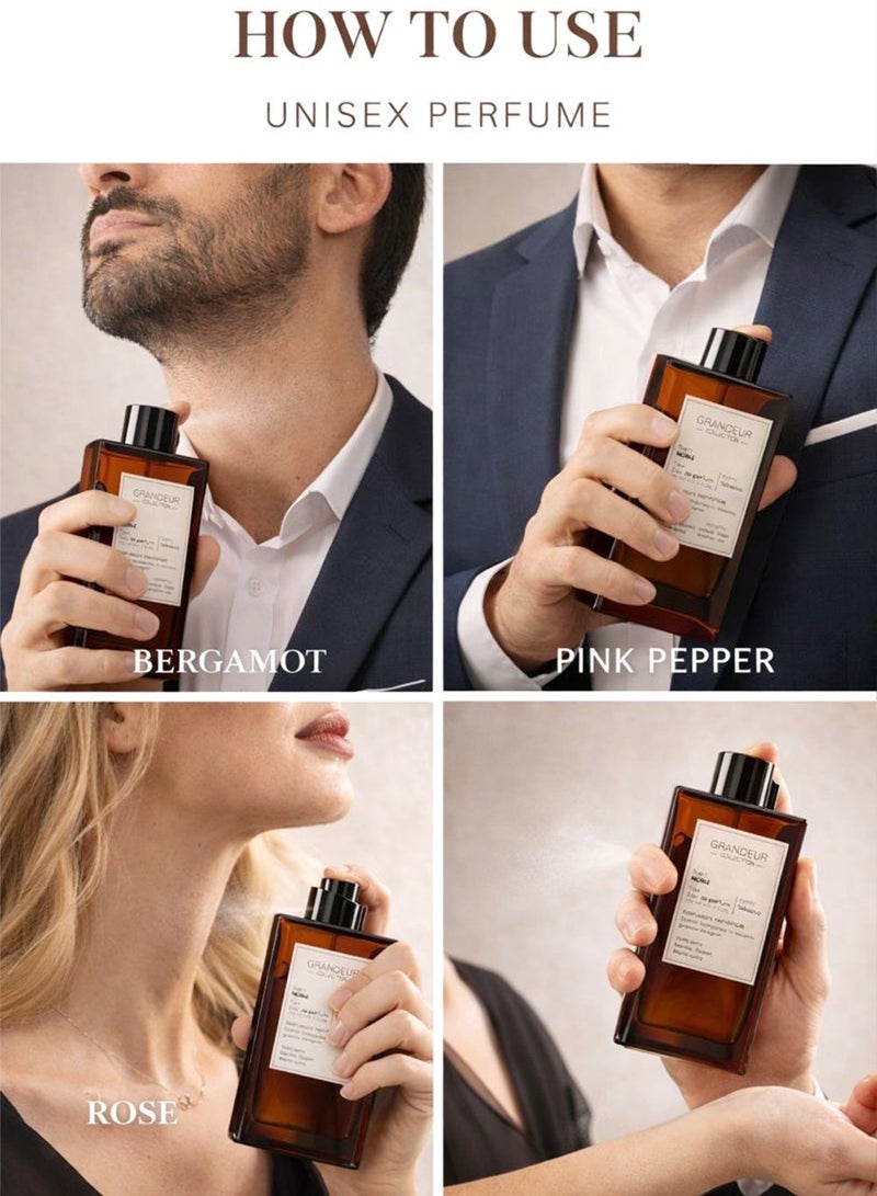 لينيا دي بيلا عطر غراندور نوبل الفاخر للجنسين (Eau de Parfum) – 200 مل | مستوحى من الطابع العربي الأصيل، يتميز بنفحات التبغ الغنية المتناغمة مع الفانيليا، ليمنحك رائحة حلوة ودافئة مع لمسات من التوابل الشرقية - Image 4